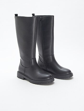 Botas de cano alto em pele sintética