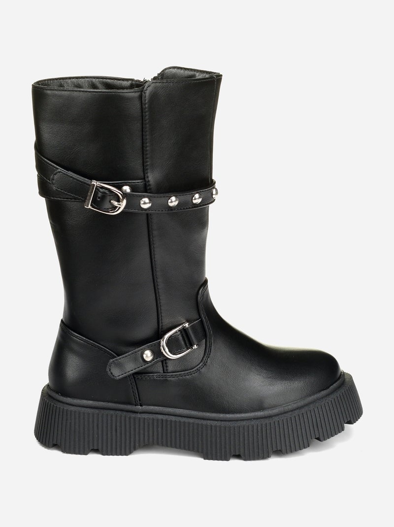 Botas de cano alto Preto - Kiabi