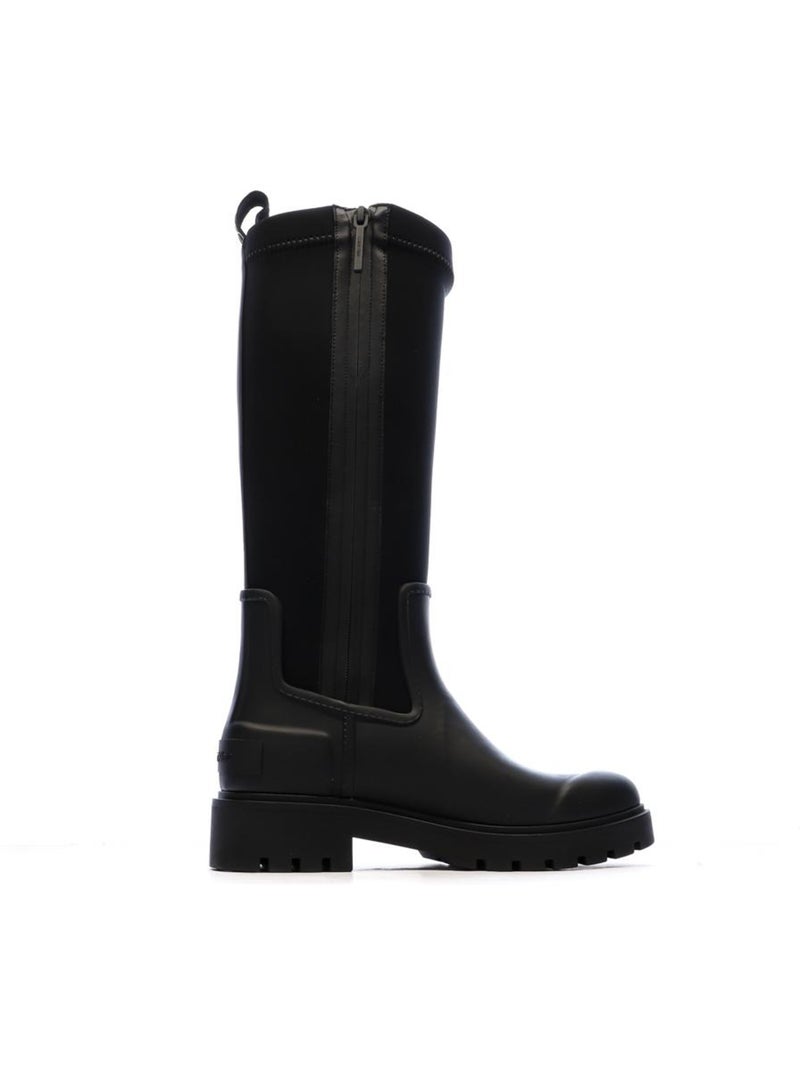 Botas de Chuva Altas Calvin Klein Jeans em Neopreno Pretas para Mulher Preto - Kiabi