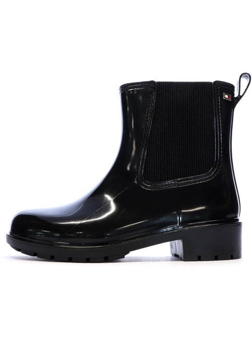 Botas de Chuva Tommy Hilfiger Flag Hardware Rainbow Pretas para Mulher - Kiabi Botas de Chuva Tommy Hilfiger Flag Hardware Rainbow Pretas para Mulher - Kiabi