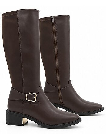 Botas de cunha material sintético montevita