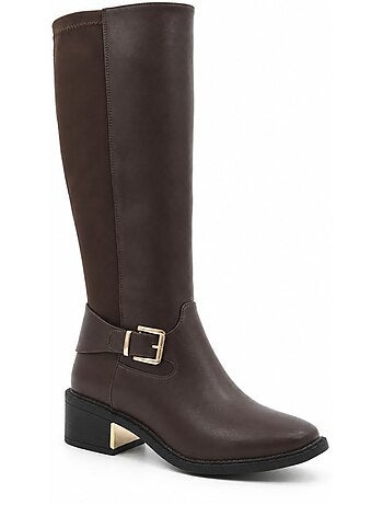 Botas de cunha material sintético montevita