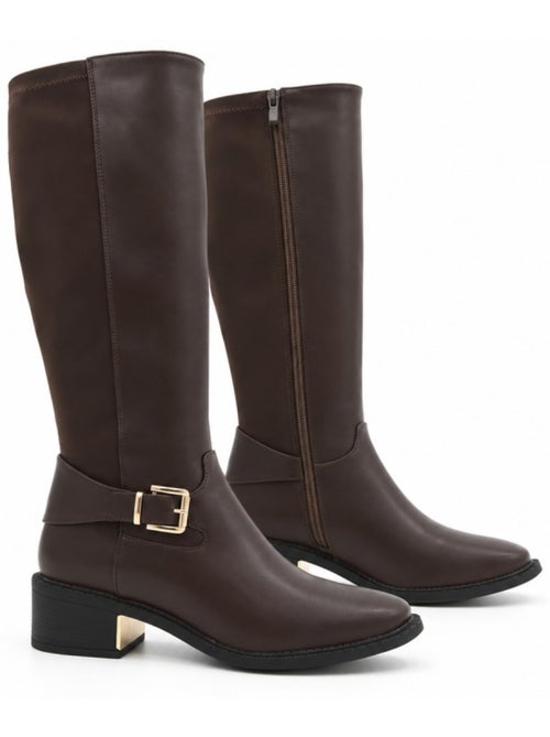Botas de cunha material sintético montevita - Kiabi Botas de cunha material sintético montevita - Kiabi