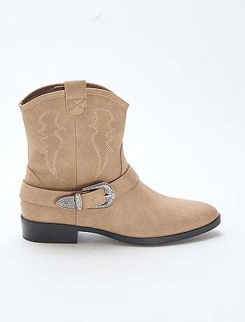 Botas de estilo cowboy com tira