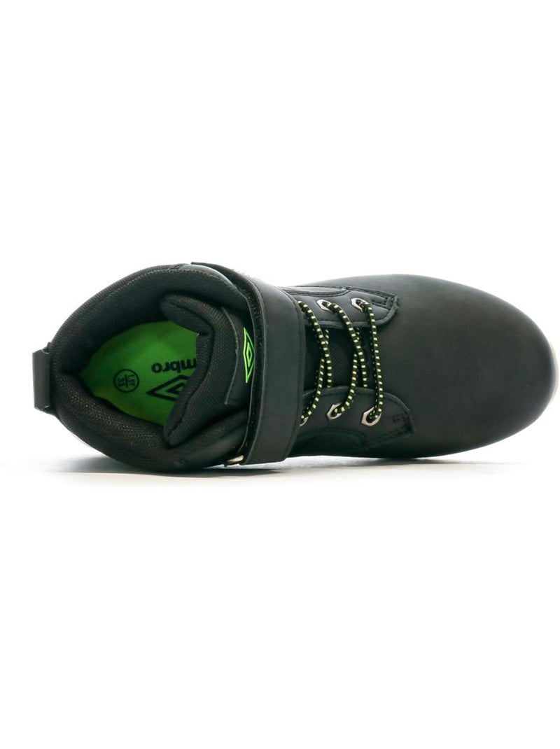 Botas de Menino Umbro Nelda Pretas com Velcro Preto - Kiabi