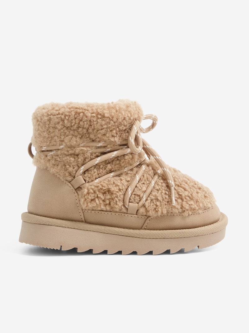 Botas de montanha forradas Castanho - Kiabi