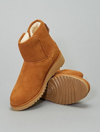 Botas de pele forradas - Kiabi