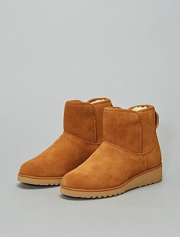 Botas de pele forradas - Kiabi