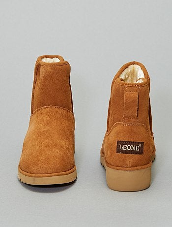 Botas de pele forradas - Kiabi