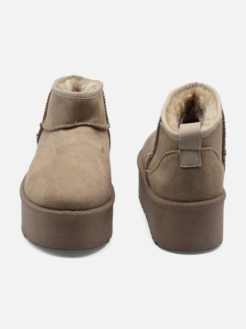 Botas de plataforma Cáqui - Kiabi