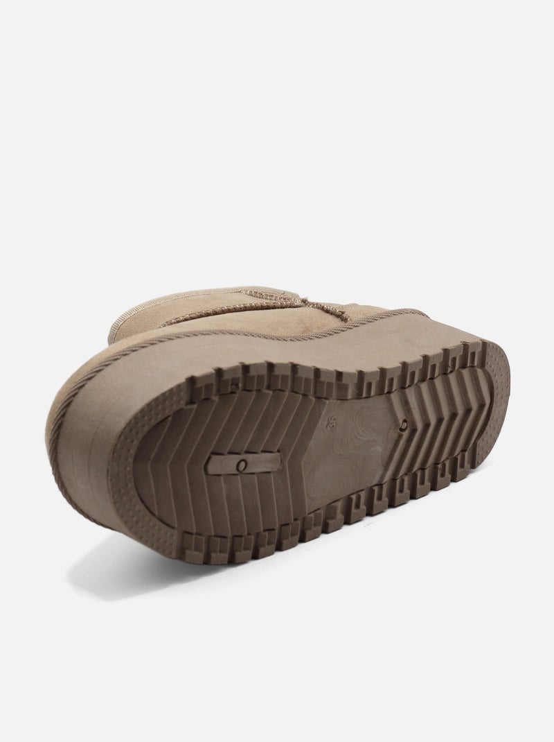 Botas de plataforma Cáqui - Kiabi