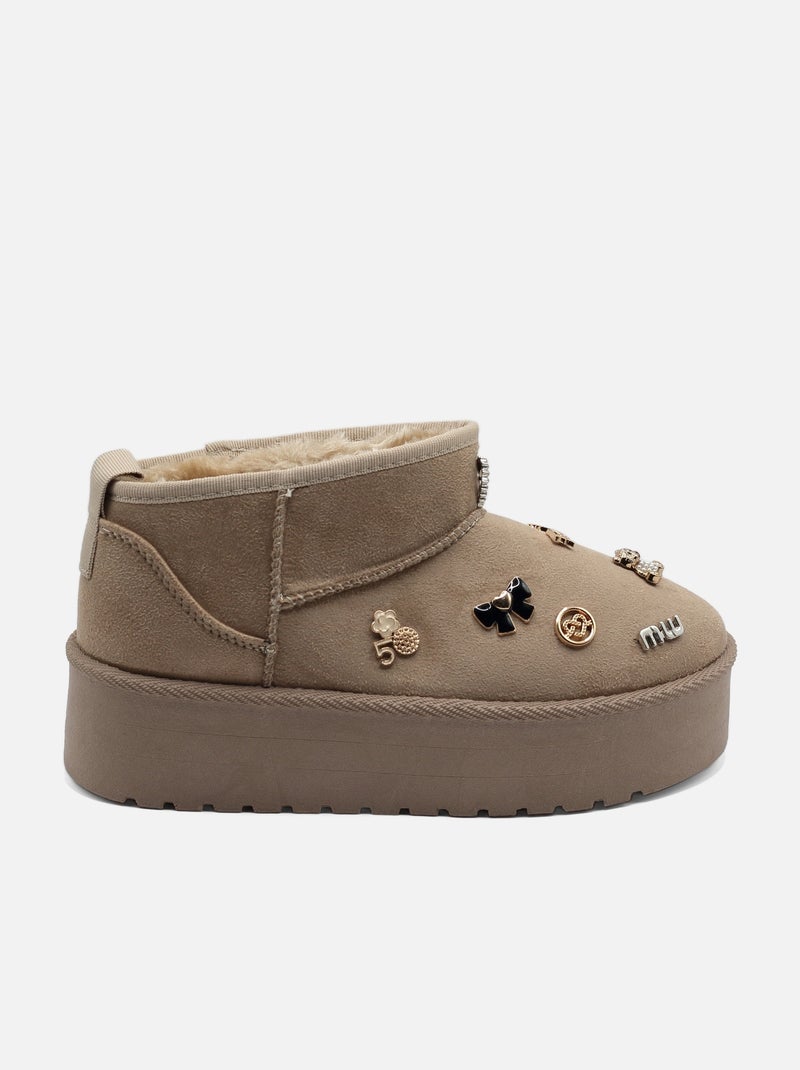 Botas de plataforma Cáqui - Kiabi