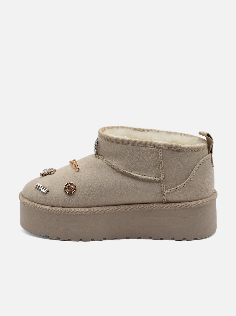 Botas de plataforma Cáqui - Kiabi