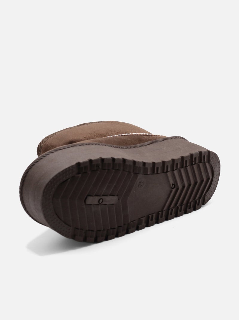 Botas de plataforma Castanho - Kiabi