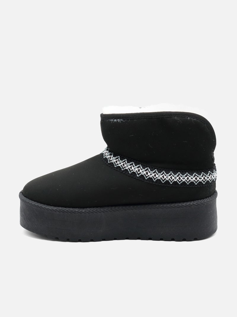 Botas de plataforma Preto - Kiabi