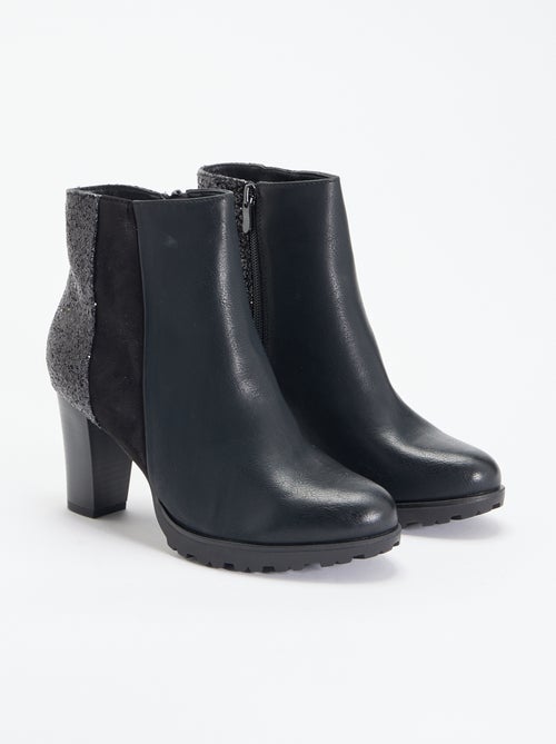 Botas de salto alto com lantejoulas - Kiabi Botas de salto alto com lantejoulas - Kiabi