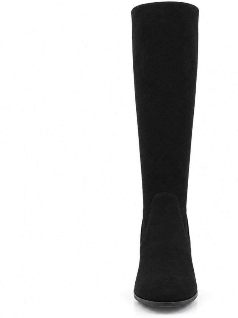 Botas de salto couro natural purapiel Preto - Kiabi