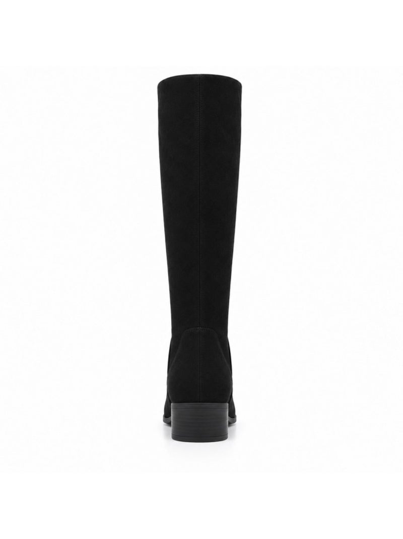 Botas de salto couro natural purapiel Preto - Kiabi