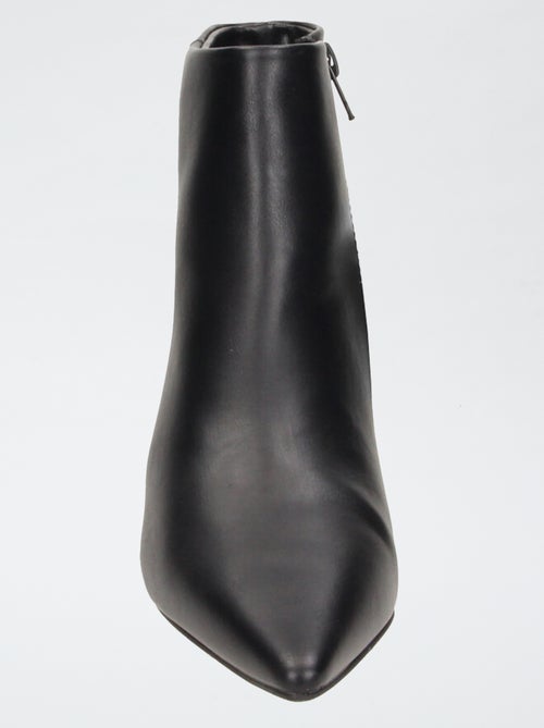 Botas de salto em imitação de pele - Kiabi