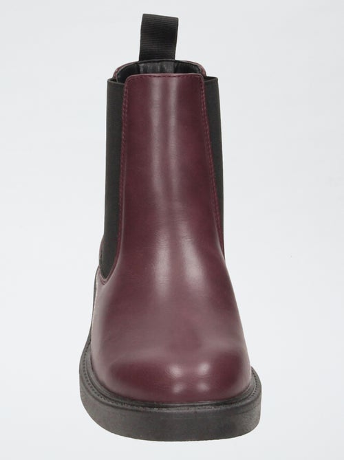 Botas de salto em imitação de pele - Kiabi