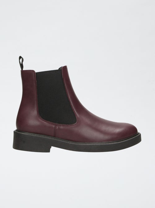 Botas de salto em imitação de pele - Kiabi