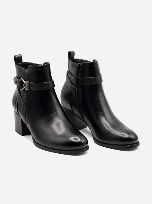 Botas de salto quadrado - Kiabi Botas de salto quadrado - Kiabi