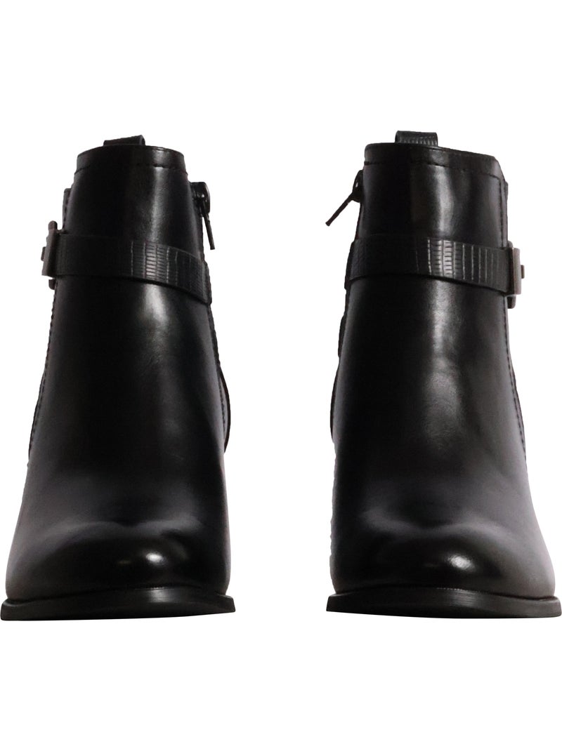 Botas de salto quadrado Preto - Kiabi