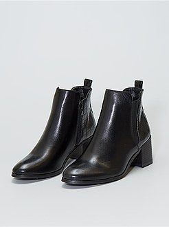 Botas de saltos com pormenor crocodilo - Kiabi