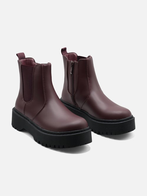 Botas de senhora alça cruzada - Kiabi