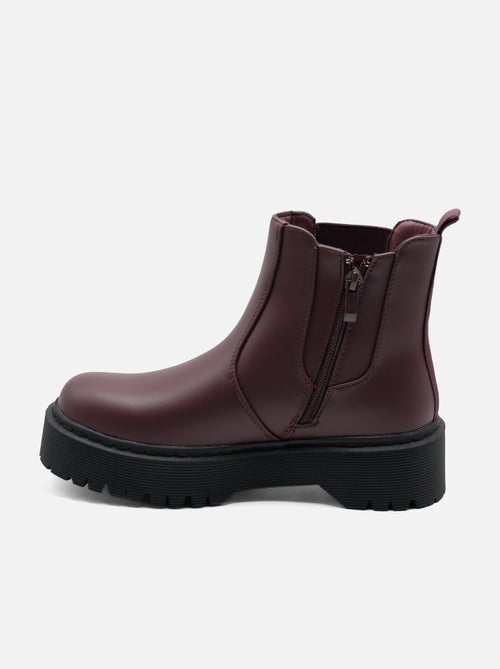Botas de senhora alça cruzada - Kiabi