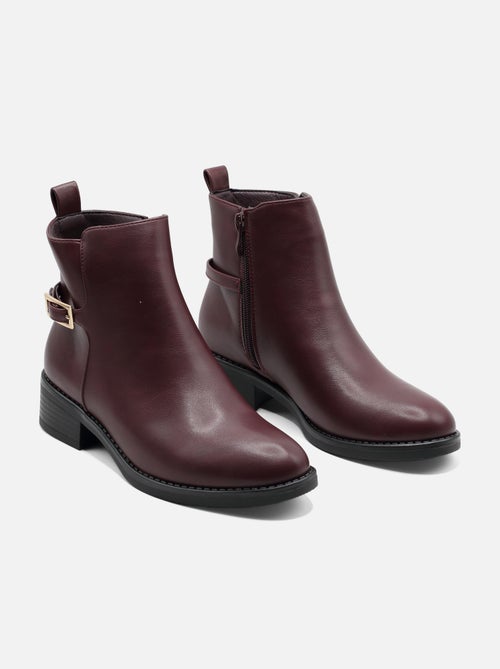 Botas de senhora alça cruzada - Kiabi Botas de senhora alça cruzada - Kiabi