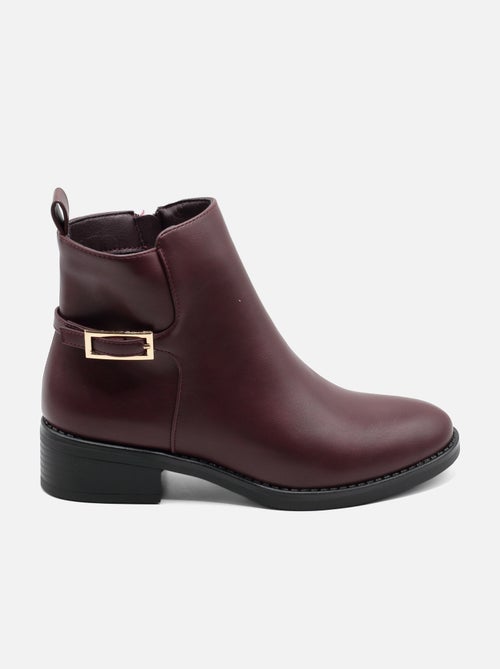 Botas de senhora alça cruzada - Kiabi Botas de senhora alça cruzada - Kiabi