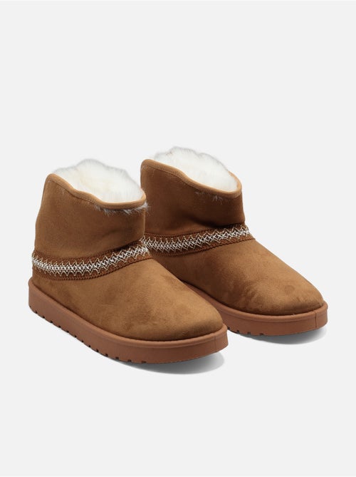 Botas de senhora alça cruzada - Kiabi