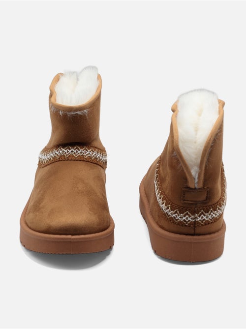 Botas de senhora alça cruzada - Kiabi
