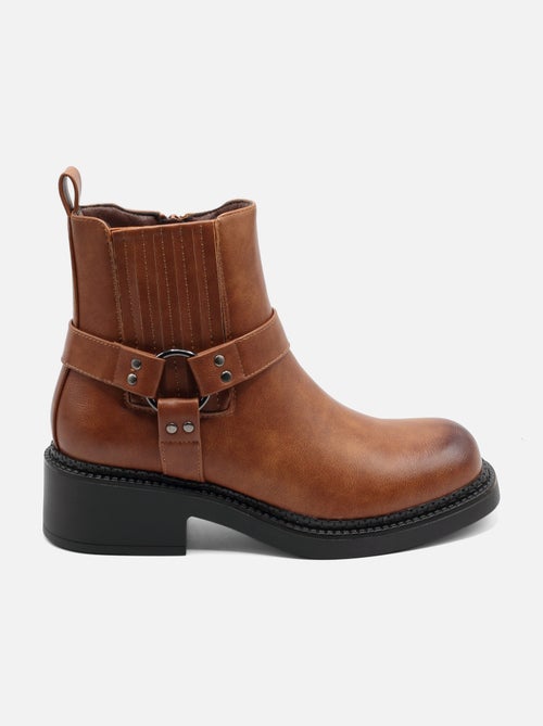 Botas de senhora alça cruzada - Kiabi Botas de senhora alça cruzada - Kiabi