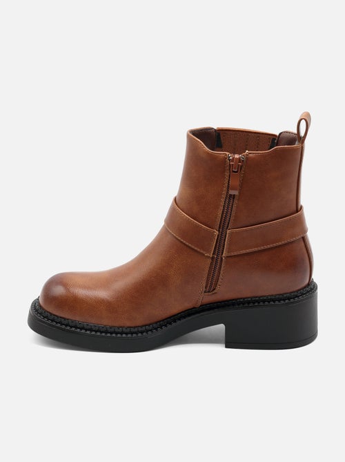 Botas de senhora alça cruzada - Kiabi Botas de senhora alça cruzada - Kiabi
