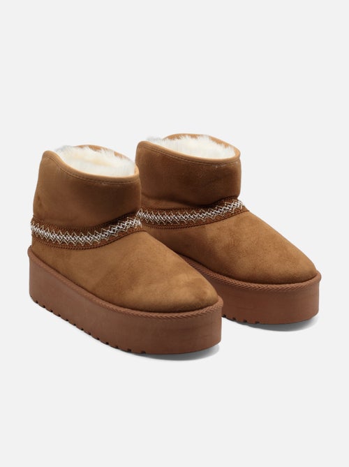Botas de senhora alça cruzada - Kiabi