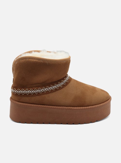Botas de senhora alça cruzada - Kiabi