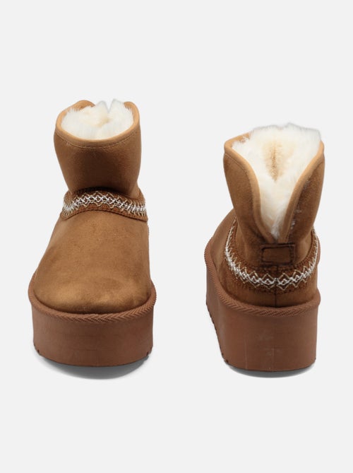 Botas de senhora alça cruzada - Kiabi