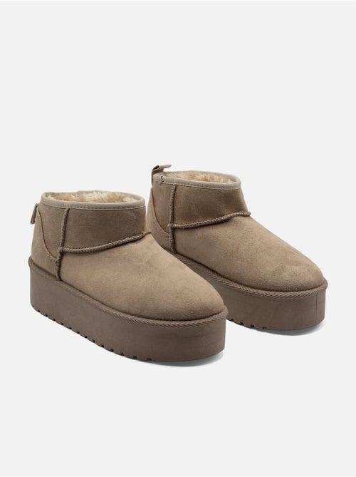Botas de senhora alça cruzada - Kiabi