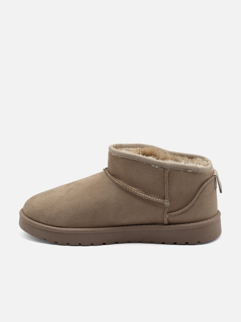 Botas de senhora alça cruzada Cáqui - Kiabi