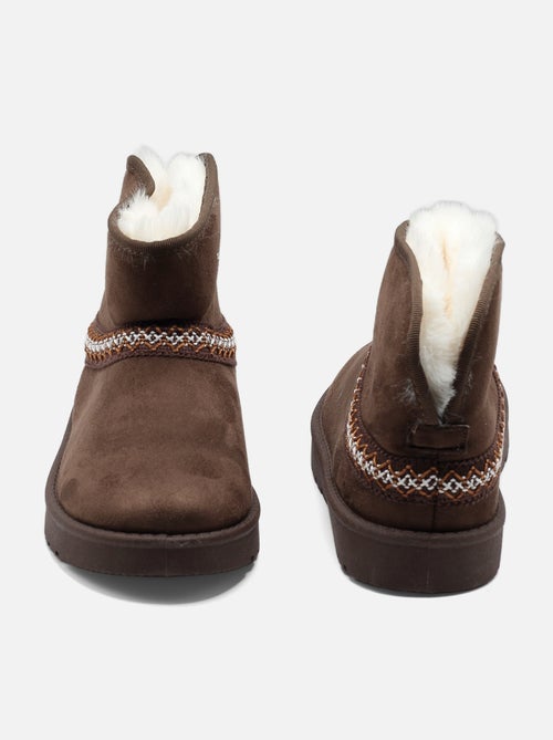 Botas de senhora alça cruzada - Kiabi