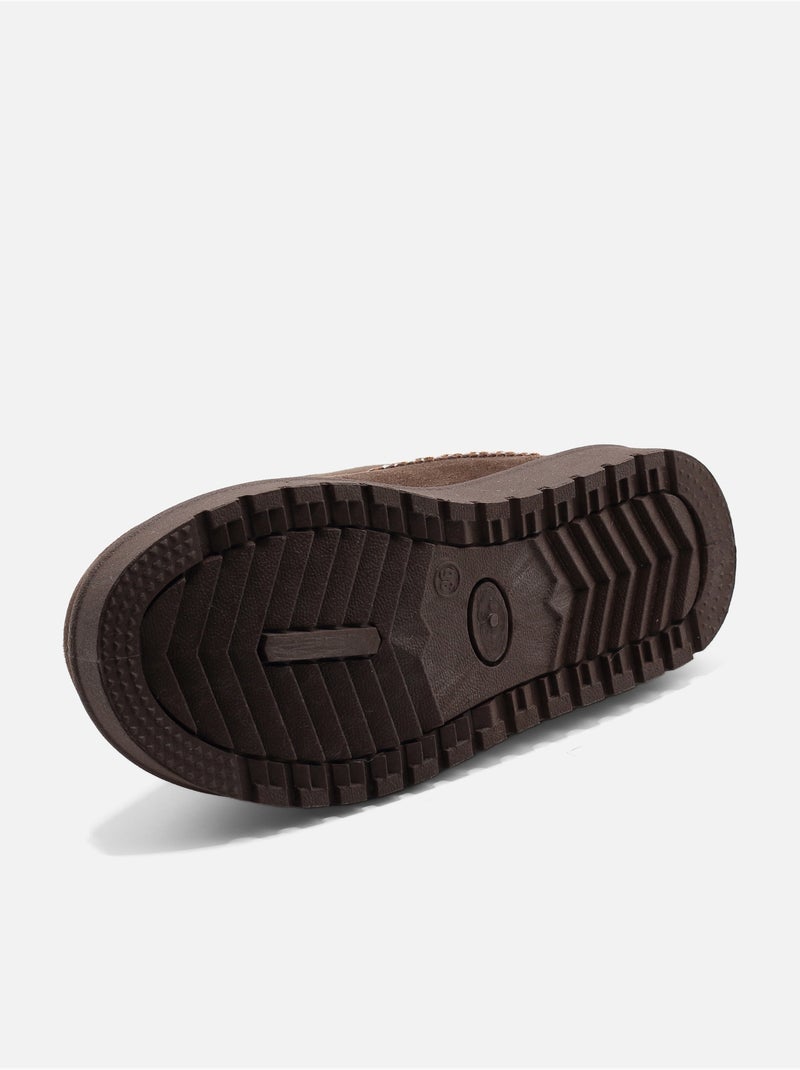 Botas de senhora alça cruzada Castanho - Kiabi