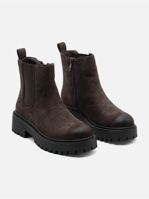 Botas de senhora alça cruzada - Kiabi Botas de senhora alça cruzada - Kiabi
