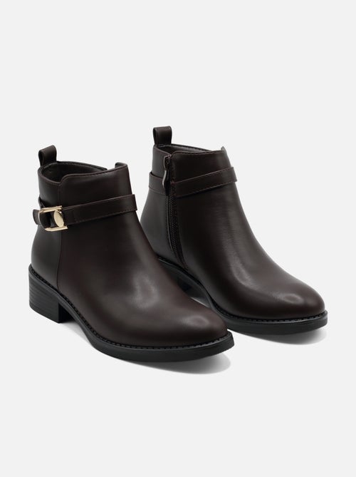 Botas de senhora alça cruzada - Kiabi Botas de senhora alça cruzada - Kiabi