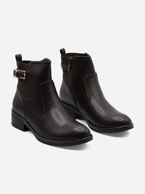 Botas de senhora alça cruzada - Kiabi Botas de senhora alça cruzada - Kiabi