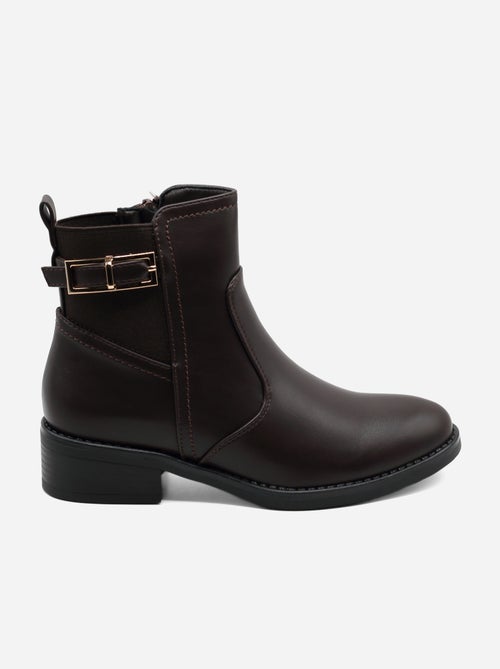 Botas de senhora alça cruzada - Kiabi Botas de senhora alça cruzada - Kiabi