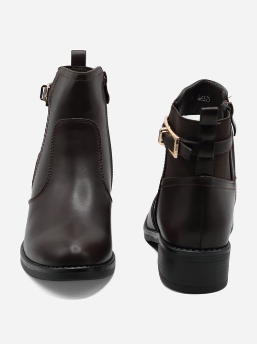 Botas de senhora alça cruzada - Kiabi Botas de senhora alça cruzada - Kiabi