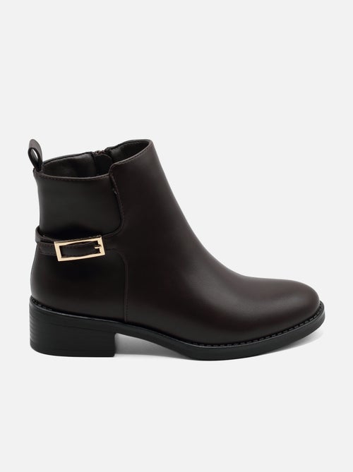 Botas de senhora alça cruzada - Kiabi Botas de senhora alça cruzada - Kiabi