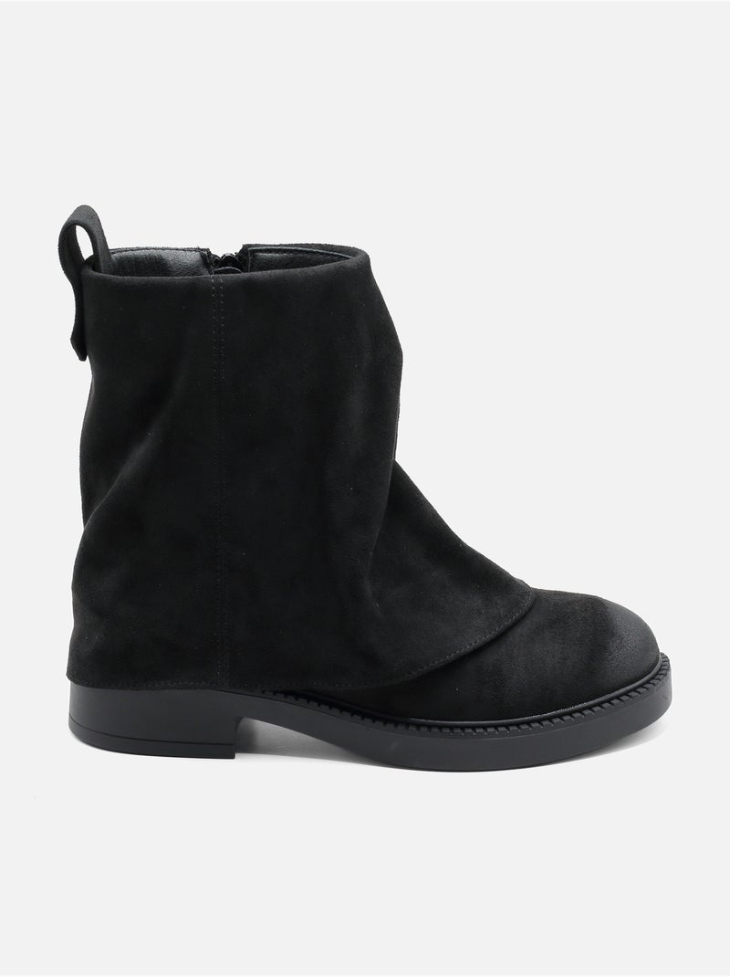Botas de senhora alça cruzada Preto - Kiabi
